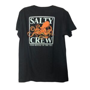 NWT Men's Salty Crew Navy Octopus Graphic T-shirt sz M 100% cotton nautical sea